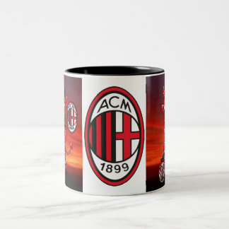 Tazza Milan calcio  Two-Tone Coffee Mug