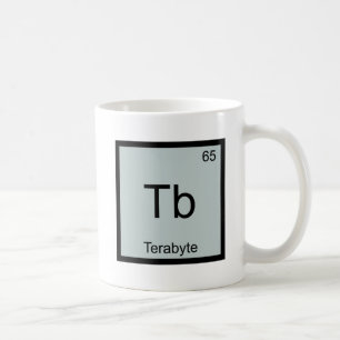 Tb - Terabyte Funny Chemistry Element Symbol Tee Coffee Mug