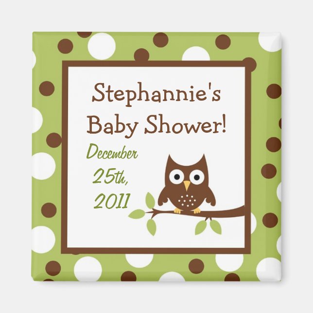 {TBA} 2"x2" Woodland Friends Party Favour Magnet (Front)