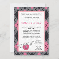 {TBA}5x7 Girl Punk Rock EMO Baby Shower Invitation