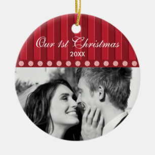 {TBA} Candy & Stripes Our First Christmas Ornament