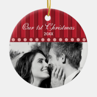 {TBA} Candy & Stripes Our First Christmas Ornament
