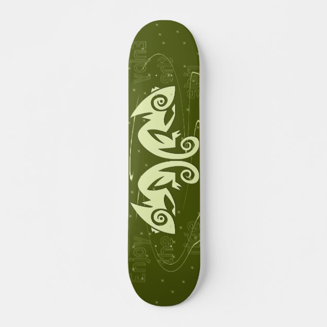 {TBA} Double Lizard Enjoy the Ride Skateboard (Front)