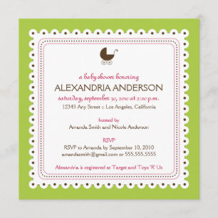 {TBA} Lime Precious Custom Baby Shower Invitation