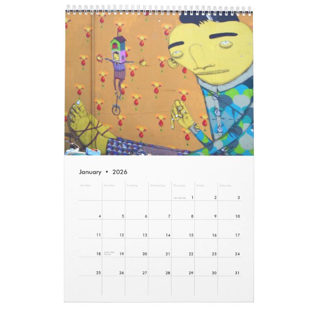 (TBA) STREET art Calendar (Jan 2026)