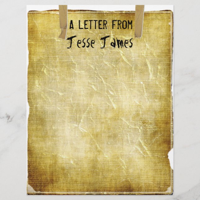 TBA & TOP 10~Letter From..Old Paper Letterhead (Front)