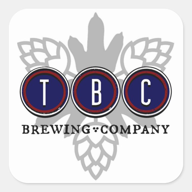 TBC Brewing Company Logo BC Square Sticker (Front)