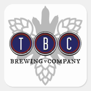 TBC Brewing Company Logo BC Square Sticker