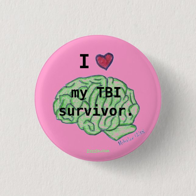 TBI awareness button (Front)
