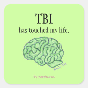 TBI awareness sticker