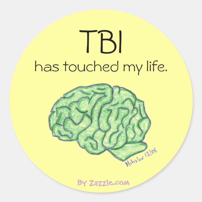TBI awareness sticker (Front)