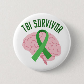 TBI Survivor 6 Cm Round Badge