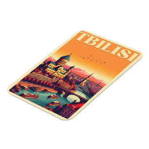Tbilisi Capital of Georgia, Retro souvenir gifts Magnet