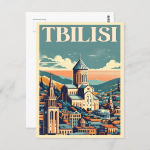 Tbilisi Capital of Georgia, Retro souvenir gifts Postcard
