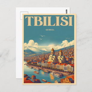 Tbilisi Capital of Georgia, Retro souvenir gifts Postcard