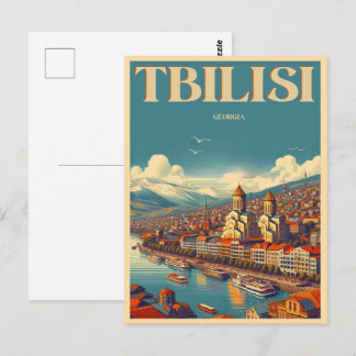 Tbilisi Capital of Georgia, Retro souvenir gifts Postcard