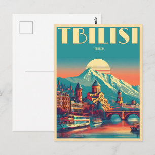 Tbilisi Capital of Georgia, Retro souvenir gifts Postcard