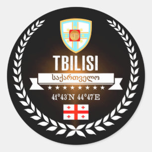 Tbilisi Classic Round Sticker