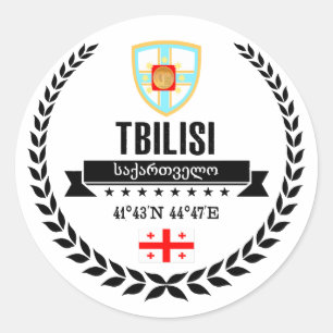 Tbilisi Classic Round Sticker