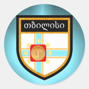 Tbilisi Flag Classic Round Sticker