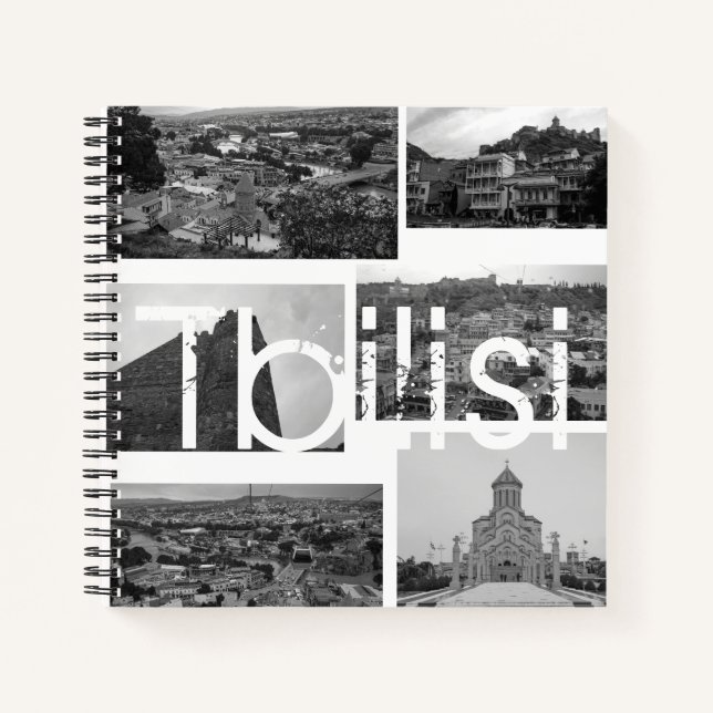 Tbilisi Georgia Architecture City Collage Notebook (Front)