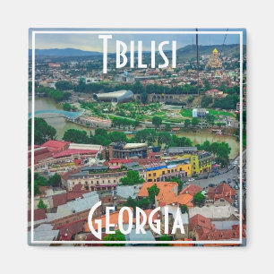 Tbilisi Georgia City View Cityscape Architecture Magnet