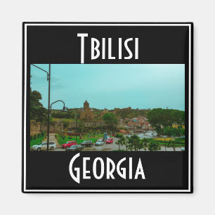 Tbilisi Georgia City View Cityscape Architecture Magnet