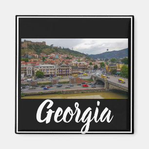 Tbilisi Georgia City View Cityscape Architecture Magnet