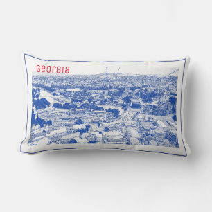 Tbilisi Georgia Cityscape Street Architecture Lumbar Cushion