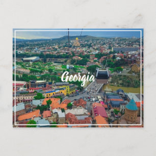 Tbilisi Georgia Cityscape Street Architecture Postcard