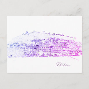 Tbilisi Georgia Cityscape Street Architecture Postcard