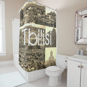 Tbilisi Georgia Cityscape Street Architecture Shower Curtain