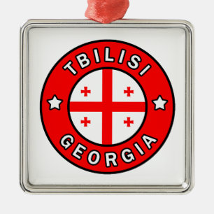Tbilisi Georgia Metal Ornament