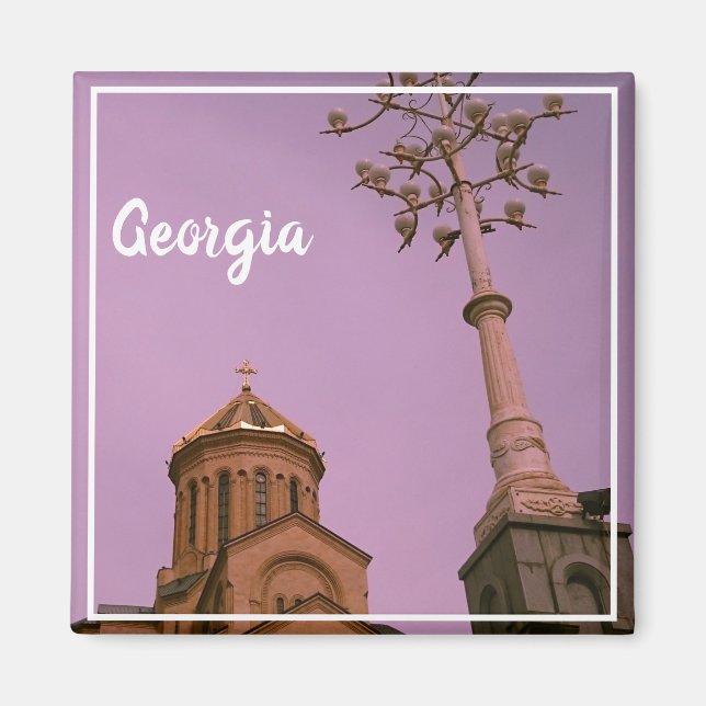 Tbilisi Georgia Sameba The Holy Trinity Cathedral Magnet (Front)