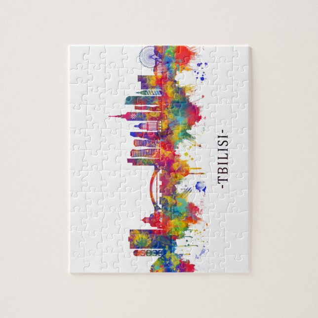 Tbilisi Georgia Skyline Jigsaw Puzzle (Vertical)