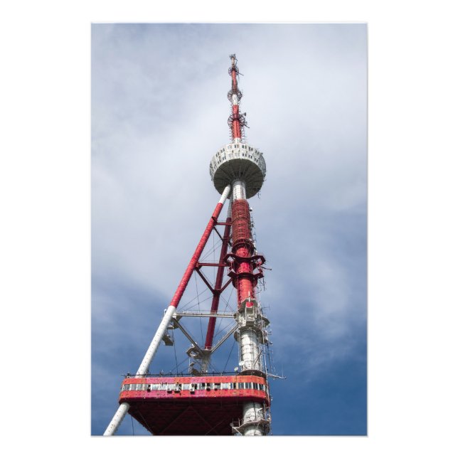 Tbilisi TV tower Photo Print (Front)