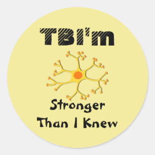TBI'm Classic Round Sticker