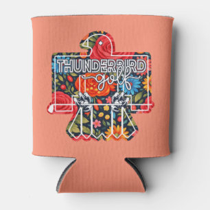 TBIRD Navy Floral Can Cooler