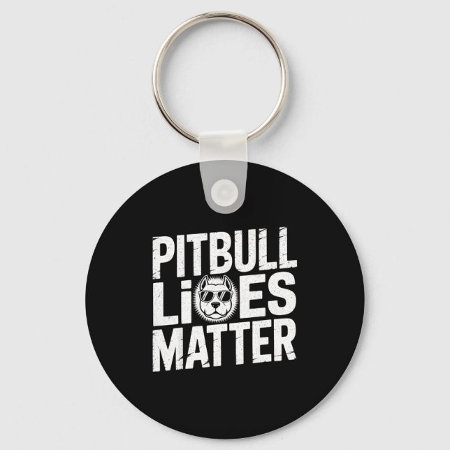 Tbull Lives - Ttie Lover Dog Love Pet Owner  Key Ring (Front)
