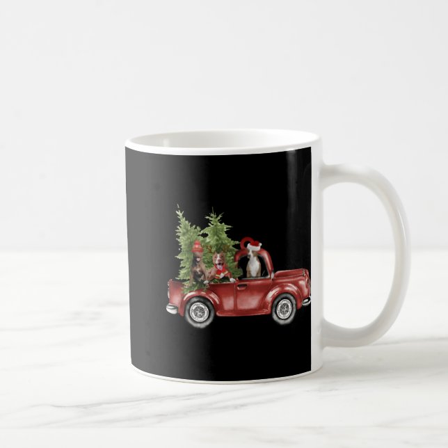 Tbull On Car Christmas Ornament Funny Xmas  Coffee Mug (Right)