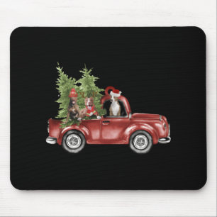 Tbull On Car Christmas Ornament Funny Xmas Mouse Pad