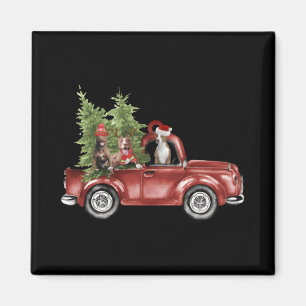 Tbull On Car Christmas Ornament Funny Xmas T Shirt Magnet