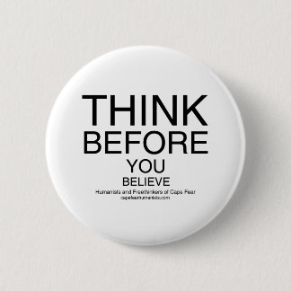TBYB - Humanists White 6 Cm Round Badge