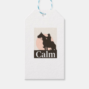 TCalm Horse Self Care Quote Hoodie - Minimalist Sl Gift Tags