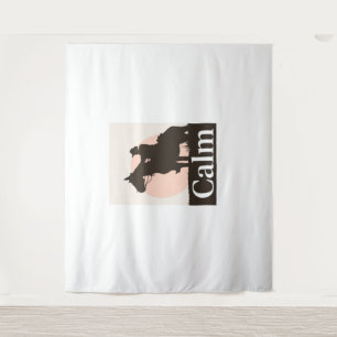 TCalm Horse Self Care Quote Hoodie - Minimalist Sl Tapestry