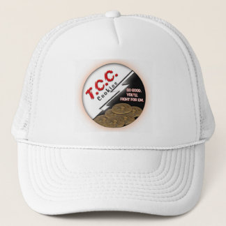 TCC Round Logo Hat, White Trucker Hat