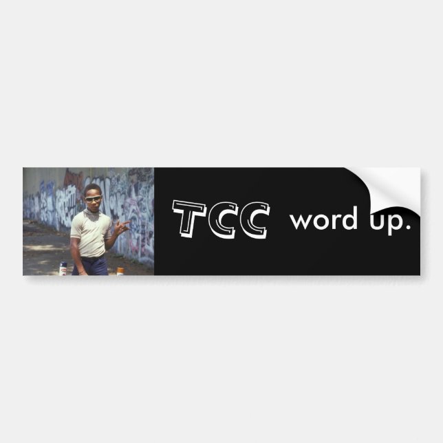 TCC word up. Bumper Sticker (Front)