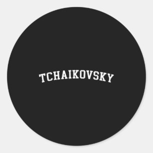 Tchaikovsky  classic round sticker