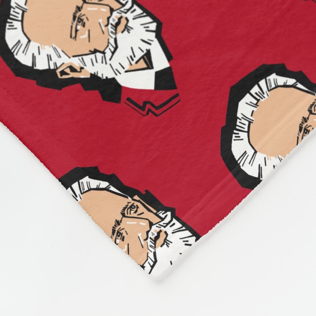 Tchaikovsky dark red fleece blanket (Corner)