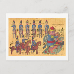 Tchaikovsky Nutcracker Soldiers Christmas Holiday Postcard